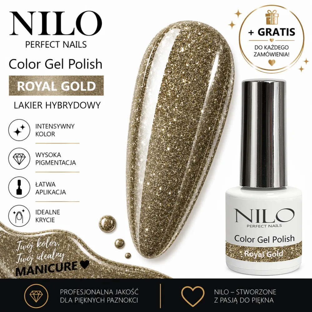 Lakier Hybrydowy Royal Gold – NILO no.148
